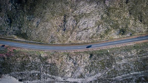Vista Aérea Sobre Paso Franschhoek Valle Franschhoek Cabo Occidental Sudáfrica — Foto de Stock
