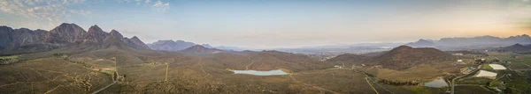 Luftaufnahme Über Die Berge Außerhalb Der Stadt Worcester Westlichen Kap — Stockfoto