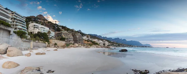 Cape Town Güney Afrika Clifton Kıyısında Inşa Geniş Açı Manzara — Stok fotoğraf