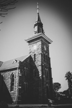 Güney Afrika'da bir küçük Karoo kasabasında bir eski Hollanda Reform Kilisesi görüntü kadar kapatın