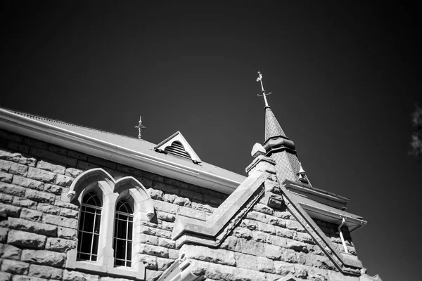 Närbild Bild Gammal Nederländska Reformerta Kyrkan Liten Karoo Stad Sydafrika — Stockfoto