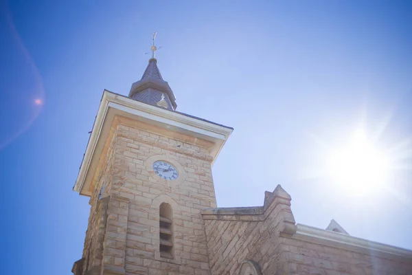 Imagen Cerca Una Antigua Iglesia Reformada Holandesa Una Pequeña Ciudad — Foto de Stock