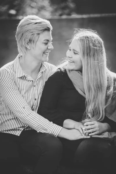 Detail Pár Stejného Pohlaví Ženské Lesbičky Kapské Město Jihoafrická Republika — Stock fotografie