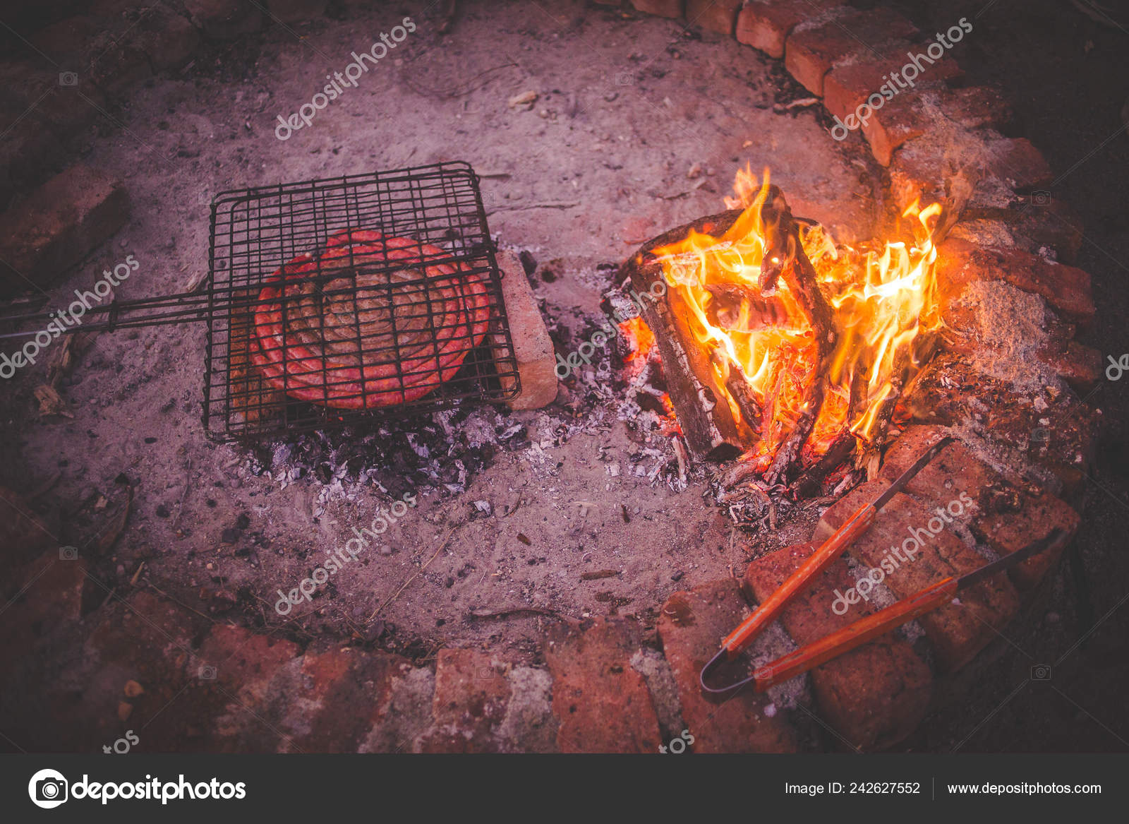 Close Image Boerewors Sausage Braai Barbeque Farm Karoo South