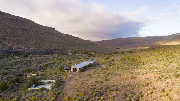Wide Angle View Old Abandoned Building Karoo Region South Africa — Stock Photo, Image