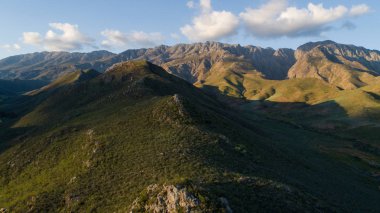 Panoramik hava resmin üzerine kırlarda Robertson kasabanın Batı cape Güney Afrika için dışında
