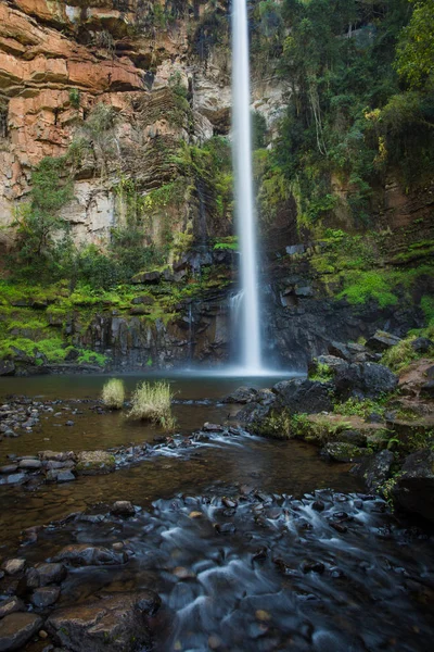 Wide Angle Image Majestic Lone Creek Falls Sabie Region Mpumalanga — Stock Photo, Image