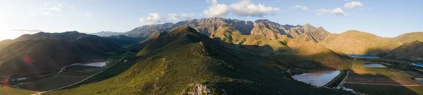 Panoramiczne Zdjęcie Lotnicze Stronie Kraju Poza Miasto Robertson Western Cape — Zdjęcie stockowe