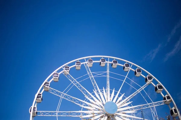 Close Images Big Sightseeing Wheel Blue Sky — Stock Photo, Image