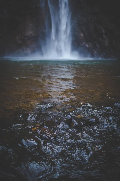 Širokoúhlý Obraz Majestátní Lone Creek Falls Sabie Regionu Mpumalanga Jižní — Stock fotografie