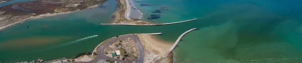 Vista Aérea Sobre Cidade Costa Oeste Veldrift África Sul — Fotografia de Stock