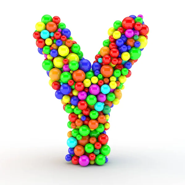 Colorfull letter Y — Stock Photo, Image