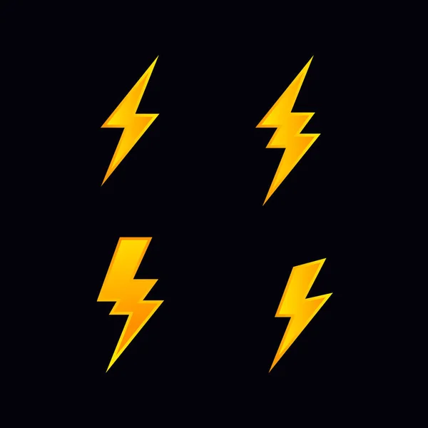 Foudre éclair flash vecteur — Image vectorielle