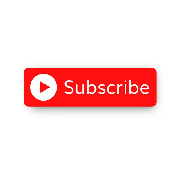 Subscribe video channel button — Stock Vector