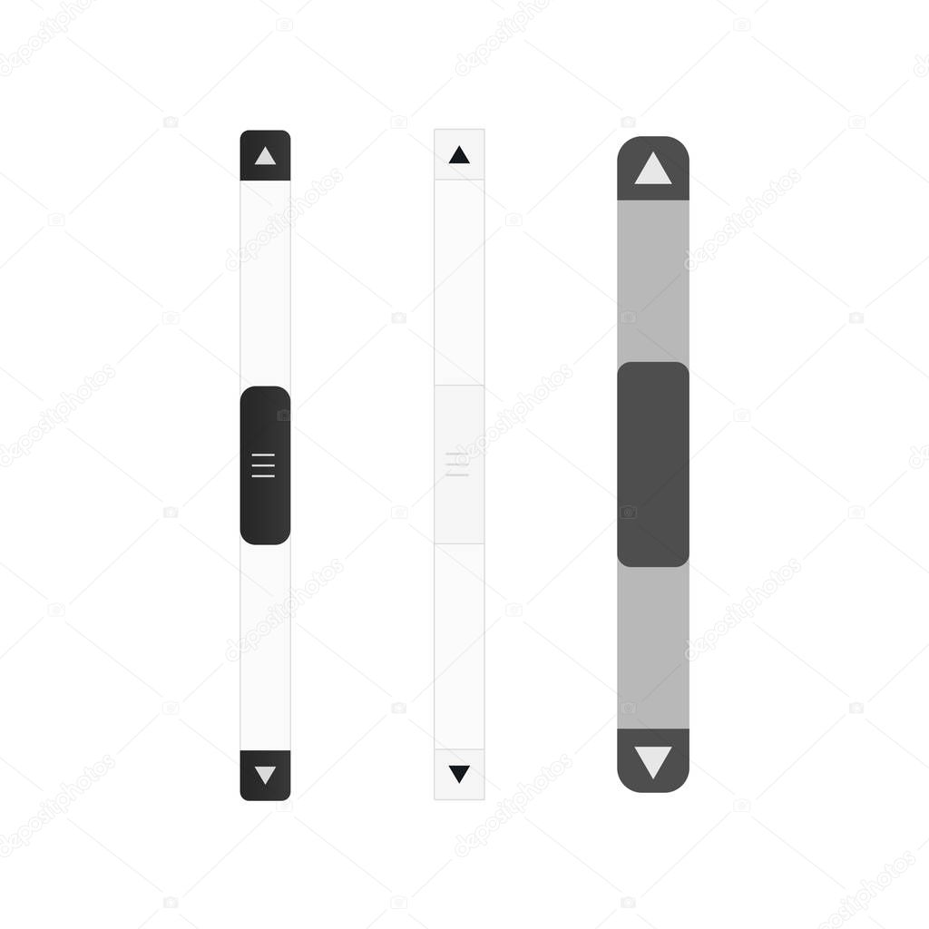 scroll bar vector icon