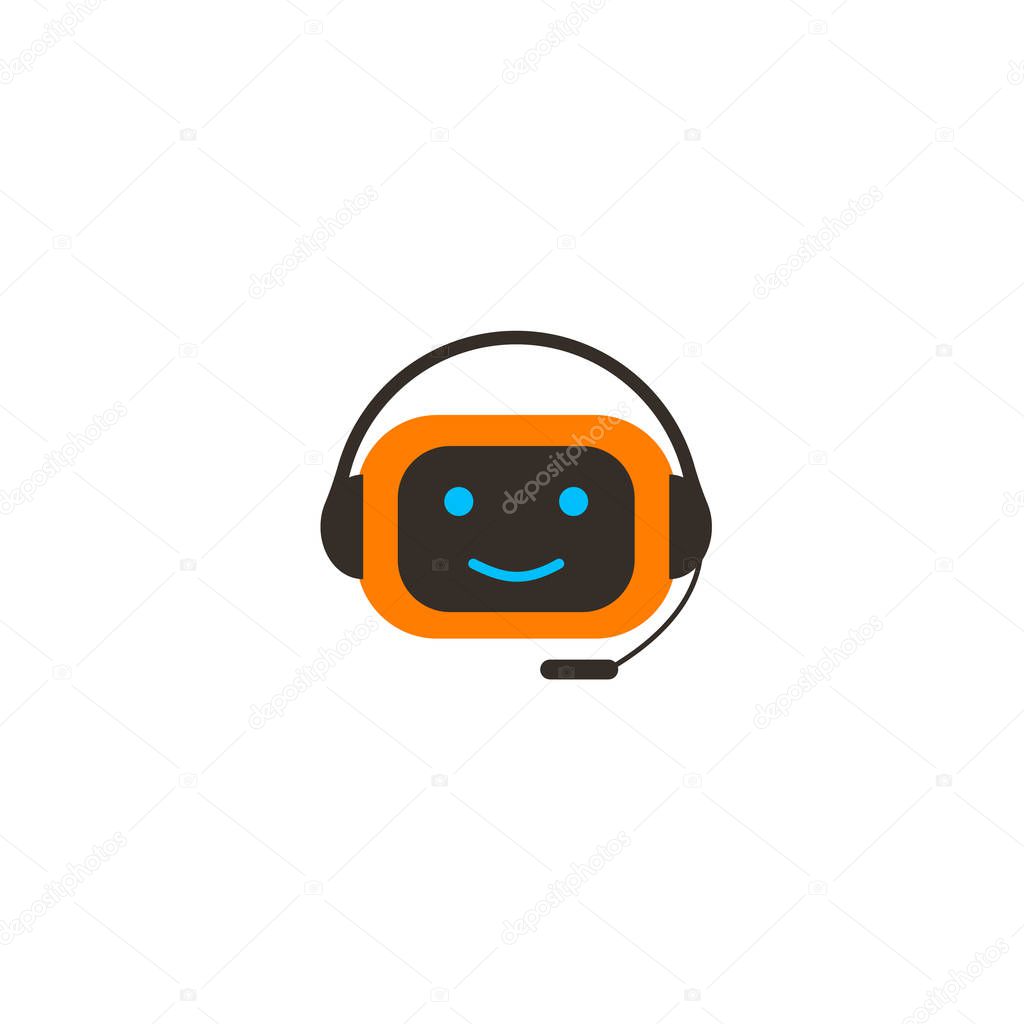 chat bot vector character icon