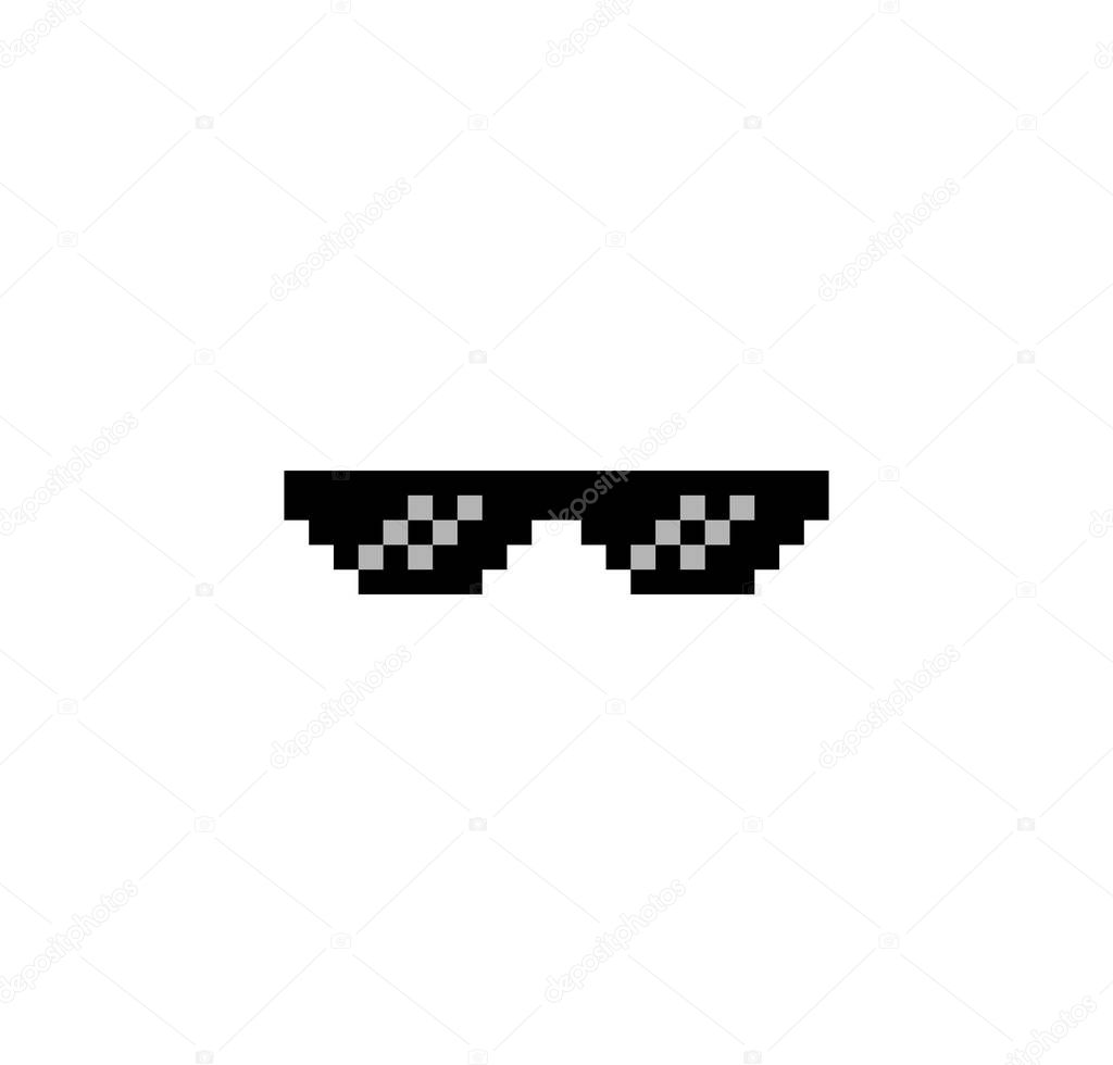 8 bit gangster sunglasses