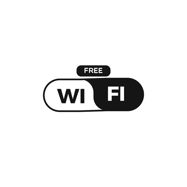 Ücretsiz wi fi bölgesi vektör işareti — Stok Vektör