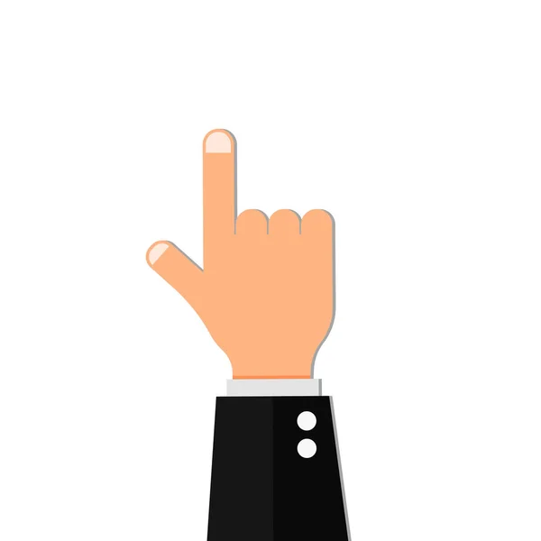 Vinger punt hand Toon vector — Stockvector