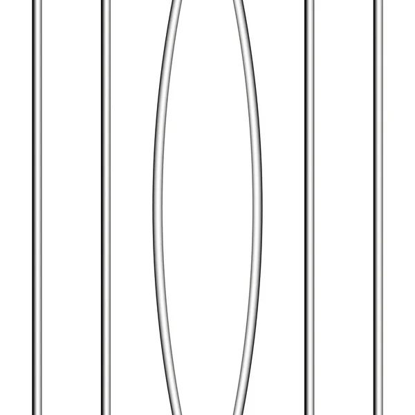 Vecteur isolé de prison courbé — Image vectorielle