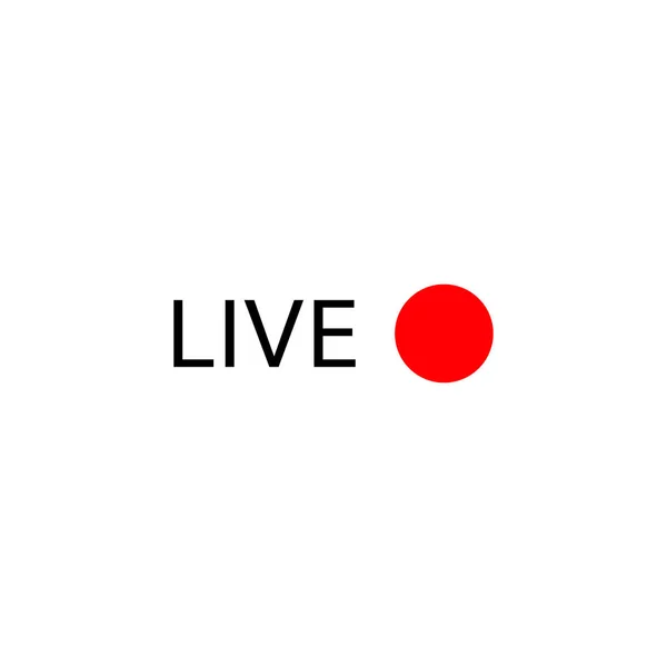 Logo live stream — Image vectorielle