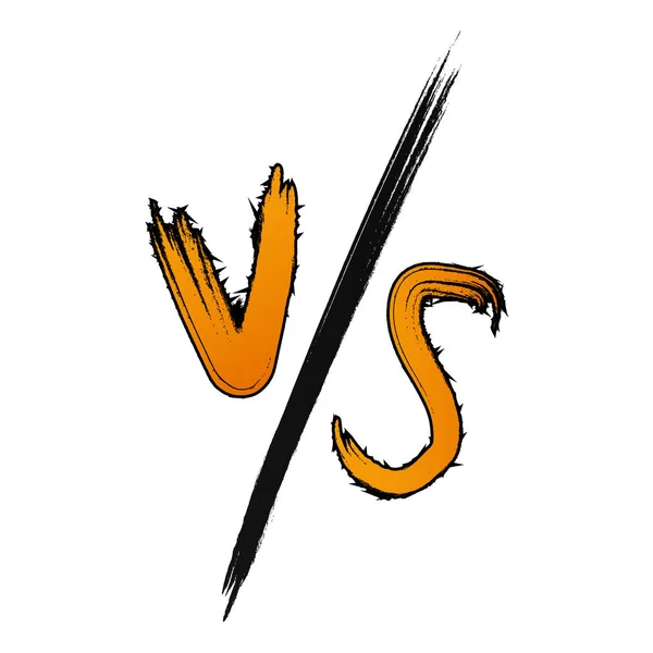 Vs (versus) símbolo de batalha — Vetor de Stock