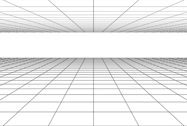 Perspektive Gitterboden Hintergrund — Stockvektor