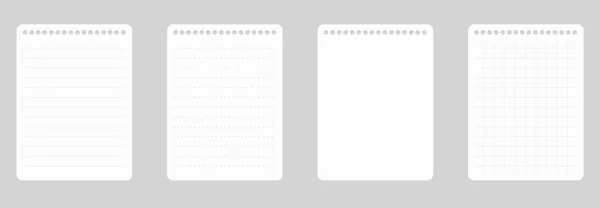 Γραμμή χαρτιού A4 σημειωματάριο (Notepad) — Διανυσματικό Αρχείο