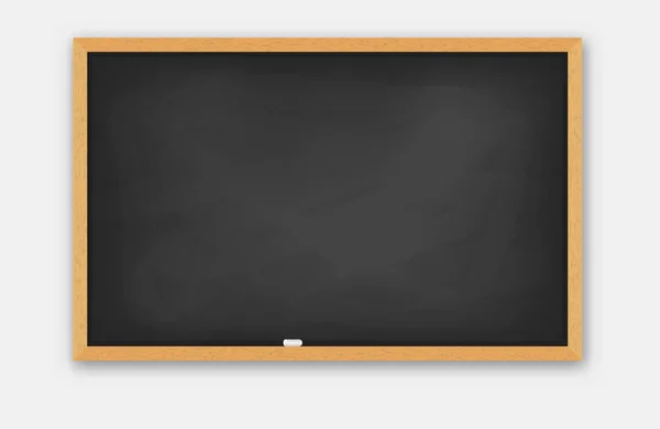 School  blackboard wooden frame. — Stock Vector