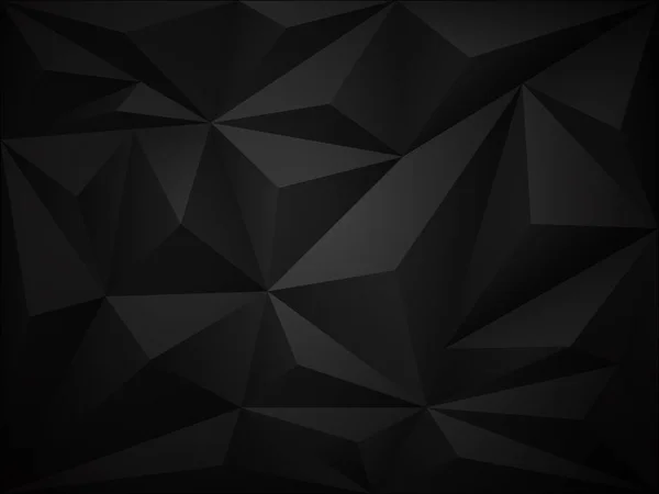 Dunkler Polygon 3d Hintergrund — Stockvektor