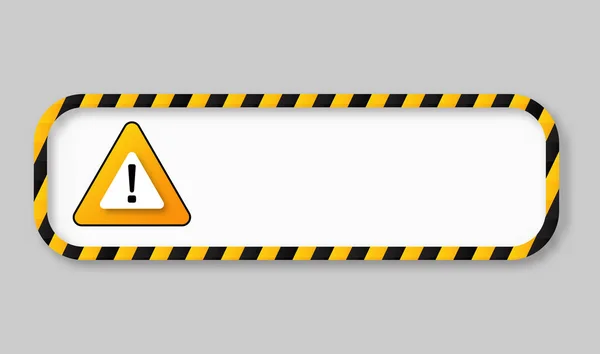Caution tape warning banner frame — Stock Vector