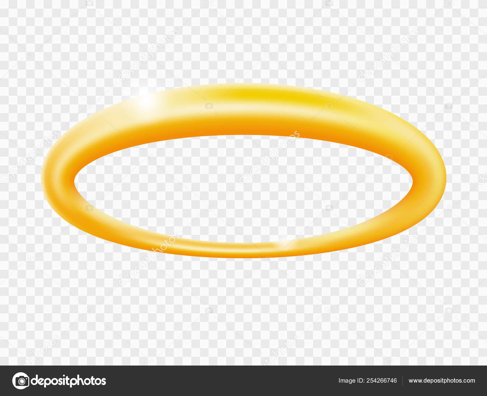 Golden halo angel ring Isolated on black transparent background, vector -  stock vector 1797822 | Crushpixel