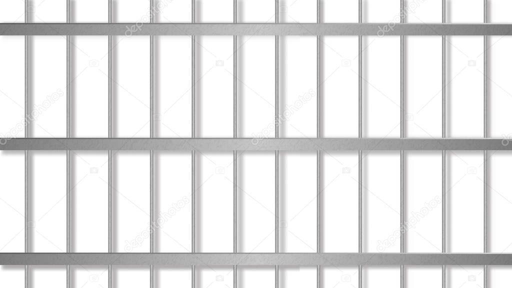 Prison jail bar . Prisoner cage. 