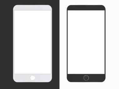 Cep telefonu beyaz mockup . 