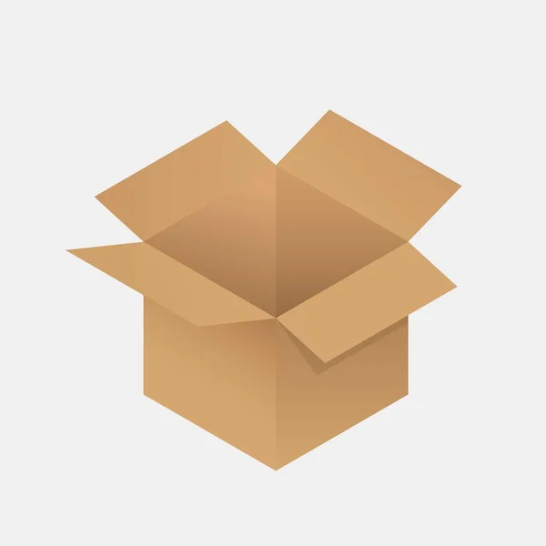 Cardboard box icon . — Stock Vector