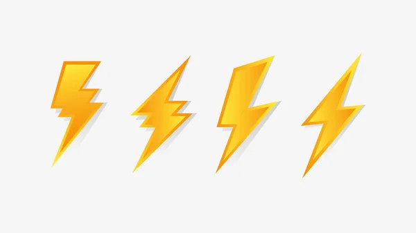 Flash donder bout pictogram — Stockvector