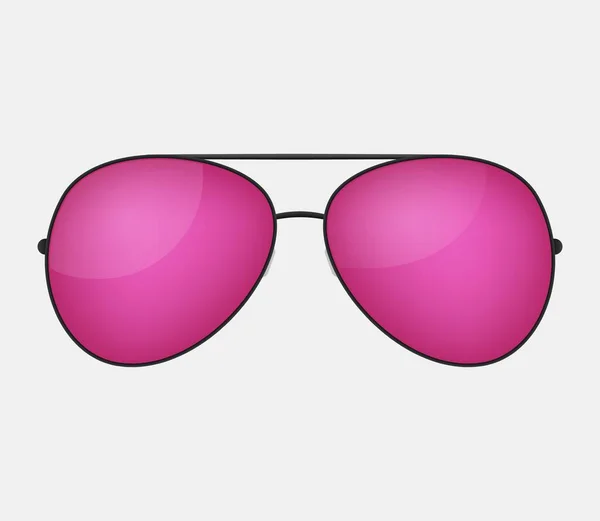 Pink vector glasses . — Stock Vector