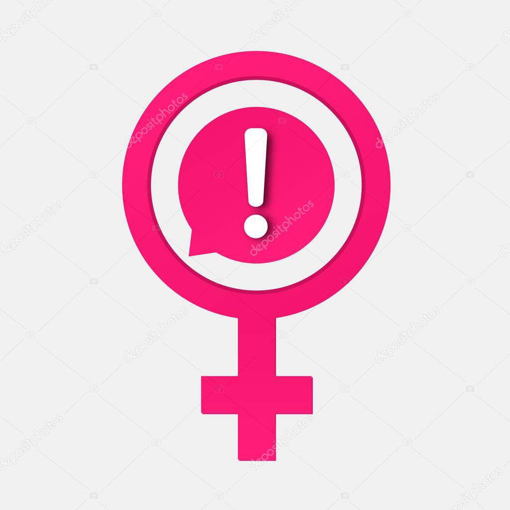 Women issues icon .