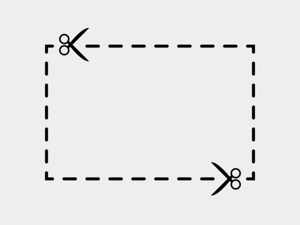 쿠폰 또는 할인 쿠폰 컷 아웃 템플릿. — 스톡 벡터