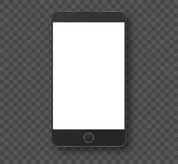 Mobile phone mockup . Blank smartphone — Stock Vector