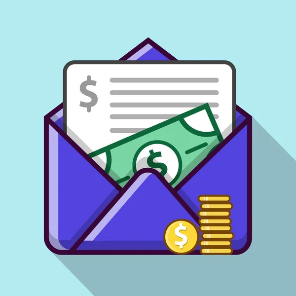 Mail Pay Vector Icono — Archivo Imágenes Vectoriales