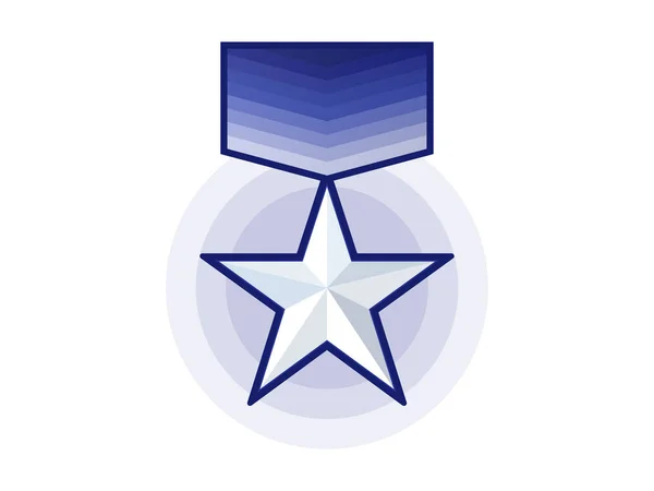 Medal Veteran Hero Icon — Stock Vector