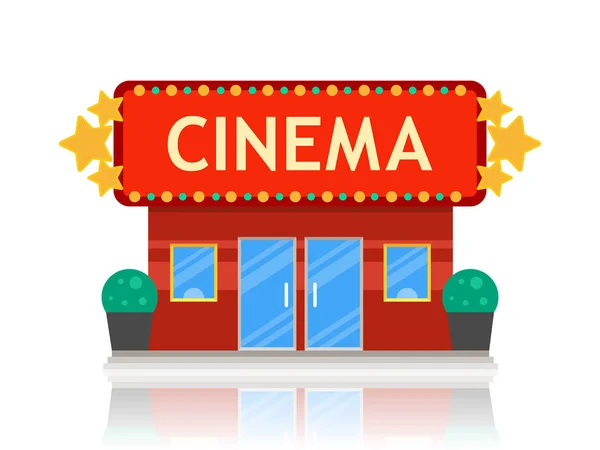 Vektor Ikone Für Kinogebäude — Stockvektor