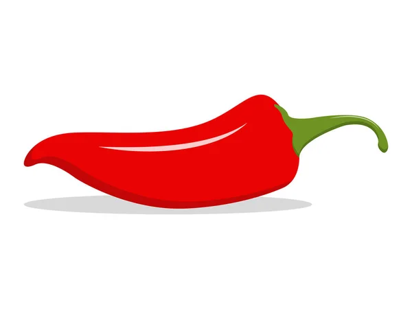 Rote Scharfe Natürliche Chilischote Illustration Design Für Lebensmittel Kulinarische Produkte — Stockvektor