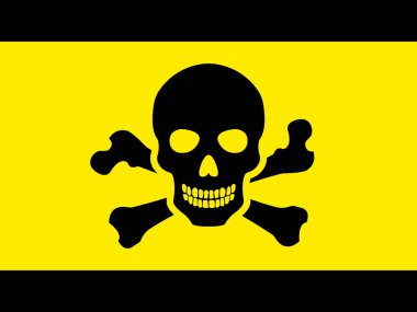 Toksik Emanet tehlike tehlike zararlı Malware Virüs işareti illüstrasyon vektör simge özgeçmişlerine izole
