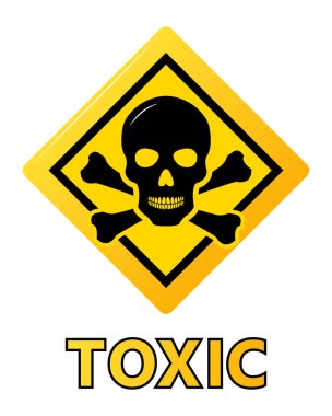 Toksik Emanet tehlike tehlike zararlı Malware Virüs işareti illüstrasyon vektör simge özgeçmişlerine izole