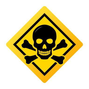 Toksik Emanet tehlike tehlike zararlı Malware Virüs işareti illüstrasyon vektör simge özgeçmişlerine izole