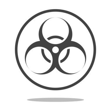 Toksik Emanet tehlike tehlike zararlı Malware Virüs işareti illüstrasyon vektör simge özgeçmişlerine izole