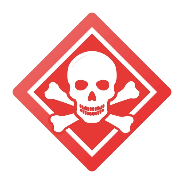 Toxic Safety Hazard Danger Harmful Malware Virus Sign Illustration Isolated — Stock Vector