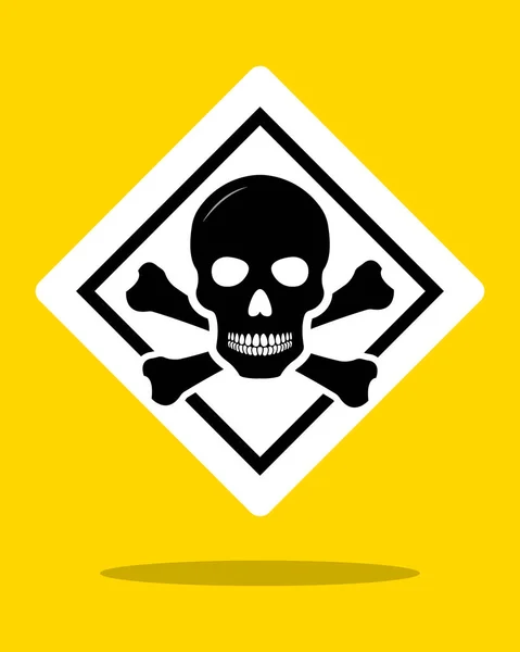 Toxic Safety Hazard Danger Harmful Malware Virus Sign Illustration Isolated — Stock Vector